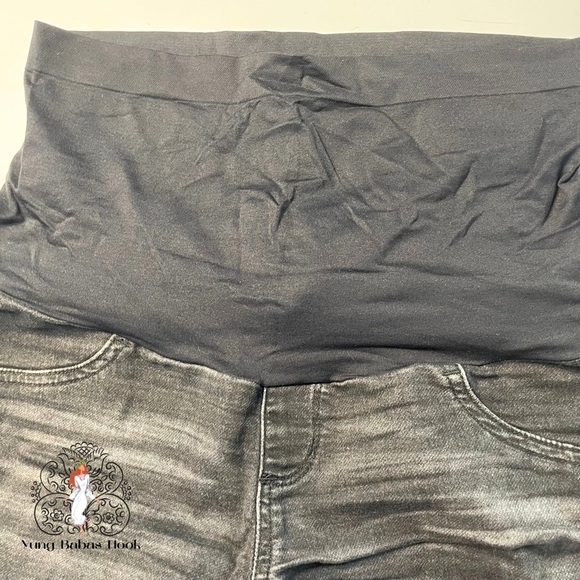 Onoma 10 Maternity Black Jeans PRELOVED - Picture 1 of 8